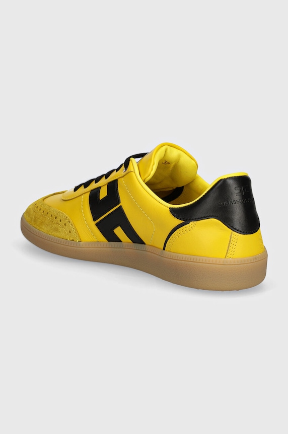 Παπούτσια Δερμάτινα sneakers Elisabetta Franchi SA55G46E2.CI9 κίτρινο