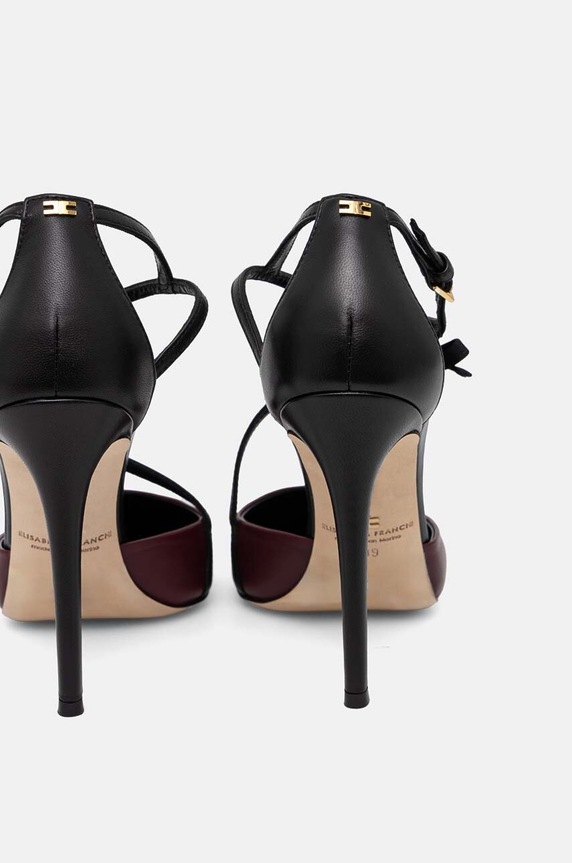 Δερμάτινες γόβες Elisabetta Franchi μπορντό SA87L47E2.CU4