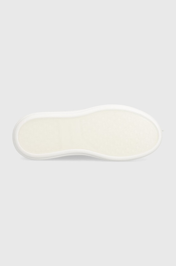 Calvin Klein sneakersy skórzane CUPSOLE LACE UP LTH HW0HW02085 biały