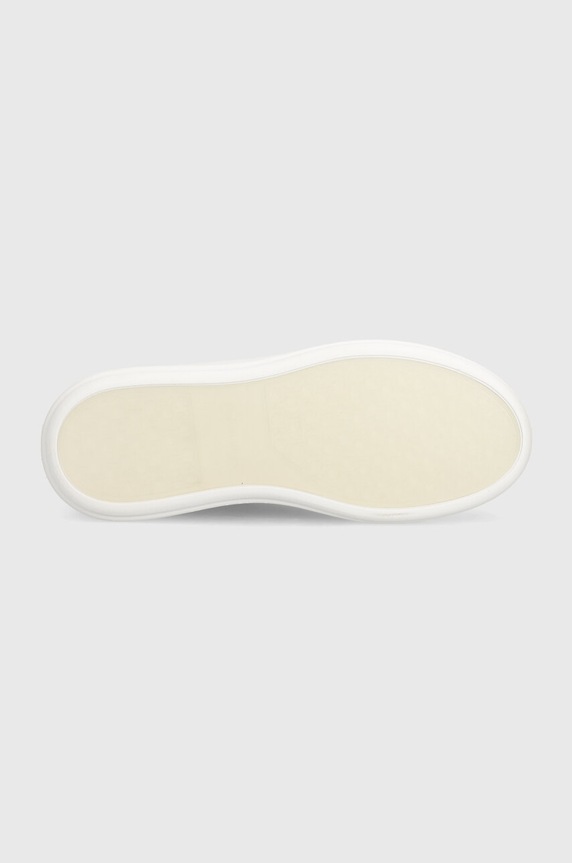 Calvin Klein sneakersy skórzane CUPSOLE LACE UP LTH HW0HW02085 czarny
