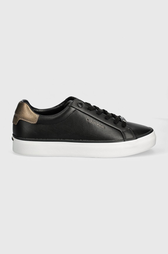 Calvin Klein sneakers VULC LACE UP SAFF FOX W/MET BT HW0HW02104 nero AW24