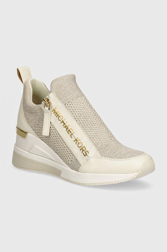 MICHAEL Michael Kors sneakers Willis pelle fiore beige 43S3WIFS4D.104
