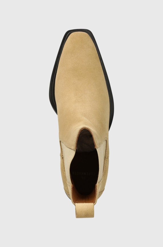 Copenhagen botine din piele intoarsa bej CPH236