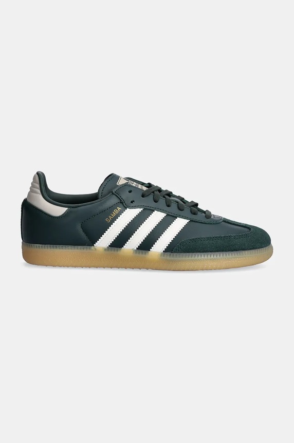 adidas Originals leather sneakers Samba OG JI4469 green AW24