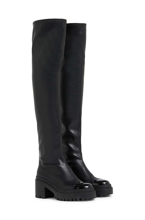 Kožené kozačky Giuseppe Zanotti Martini I480002.001 černá AW24