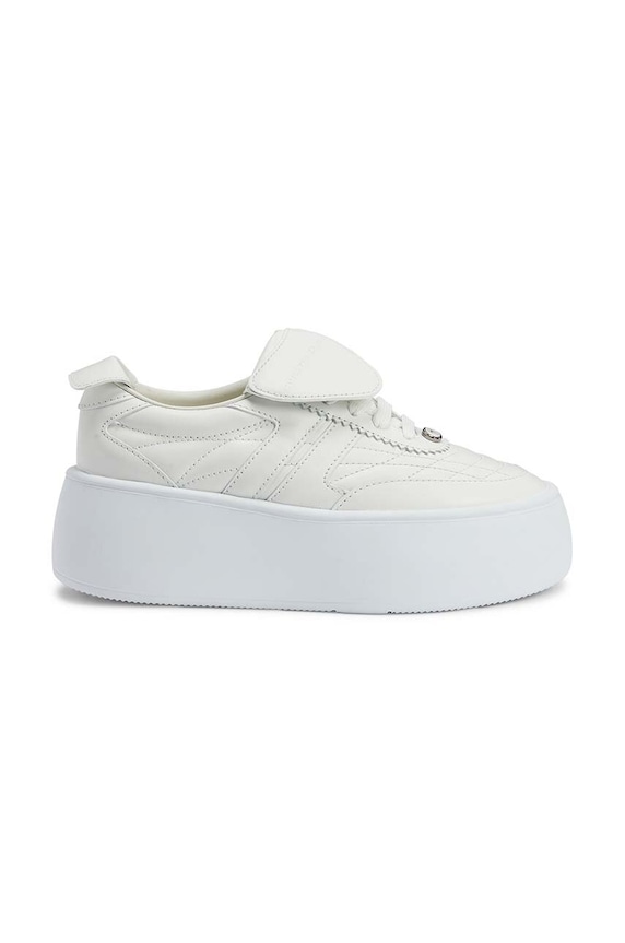 Usnjene superge Giuseppe Zanotti Alma Platforma bela RW40021.002