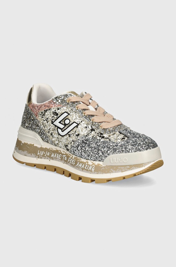 Liu Jo sneakersy AMAZING 26 syntetyczny srebrny BF4047TX007S3425