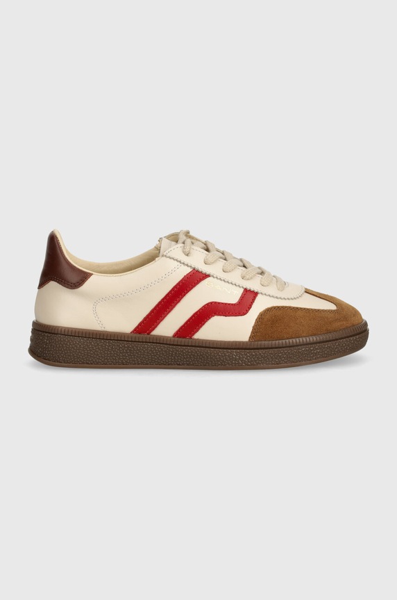 Δερμάτινα sneakers Gant Cuzima 29531665.G148 μπεζ AW24