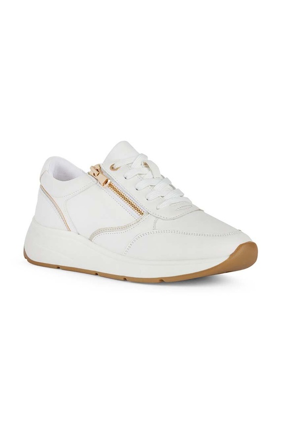 Kožne tenisice Geox D CRISTAEL D45MXE.00085.C1000 bijela AW24