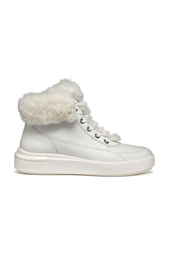 Geox sneakers din piele D DALYLA plată alb D46QFA.00085.C1000
