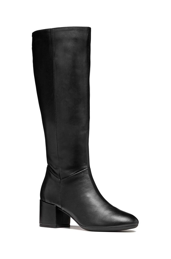 Kožne čizme Geox D ELEANA D46TWA.000TU.C9999 crna AW24