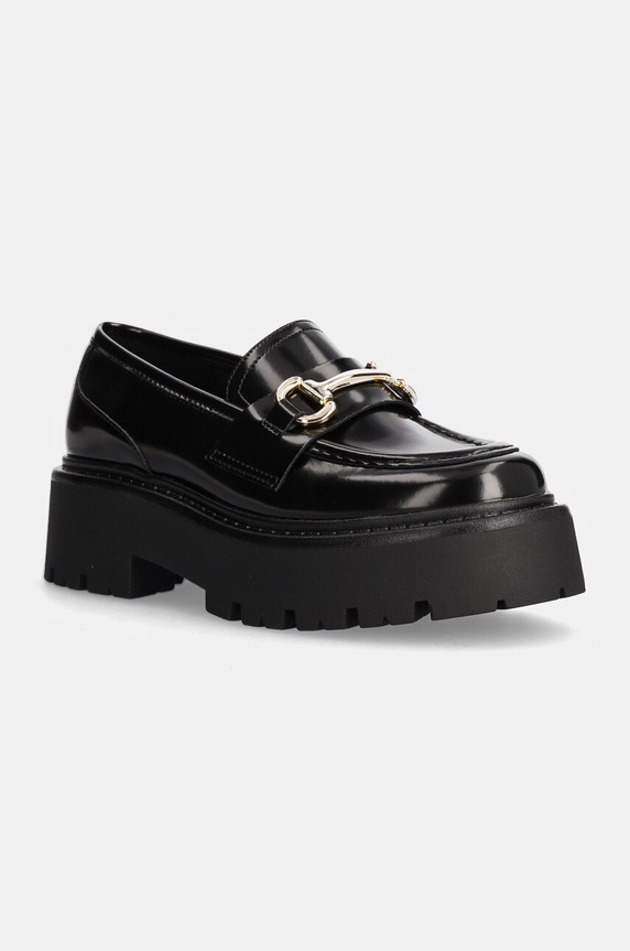 Kožne mokasinke Steve Madden Occupy lakirana koža crna SM11003276.05O