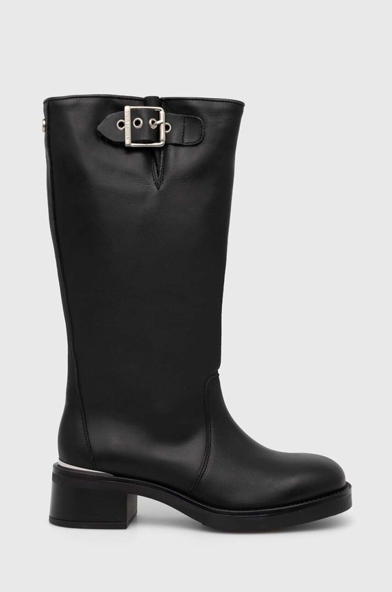 Kožené čižmy Steve Madden Bonna SM11003091.017 čierna AW24