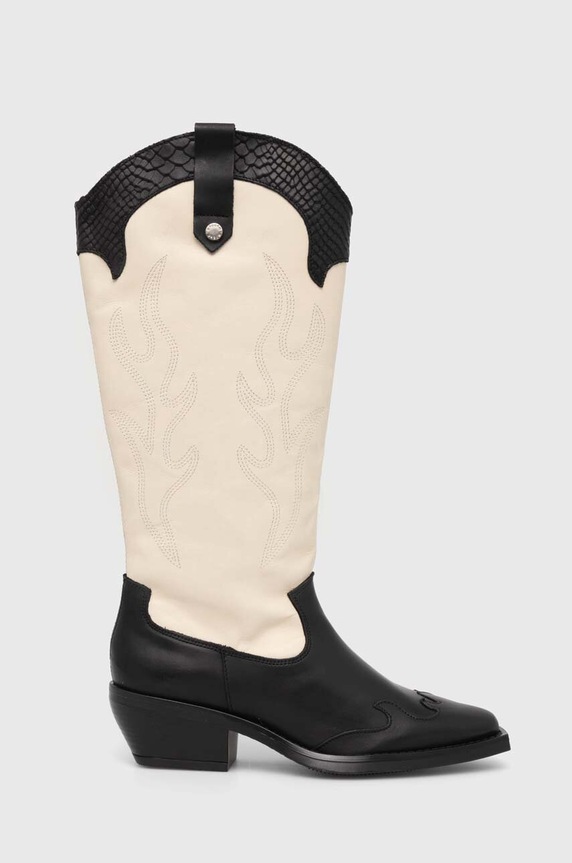 Кожаные полусапоги Steve Madden Wenda SM11003097.031 чёрный AW24