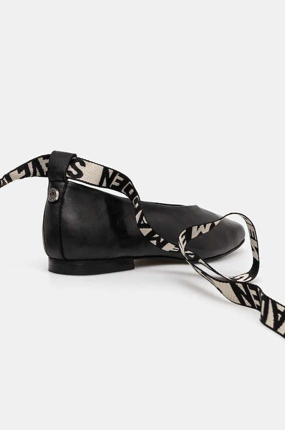 Usnjene balerinke Steve Madden Fosse črna SM11003263.017