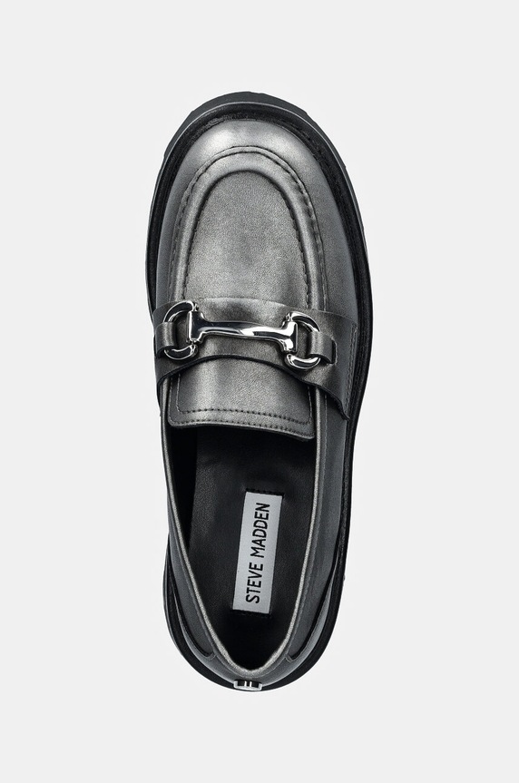 Steve Madden mocasini Occupy argintiu SM11003276.PL2