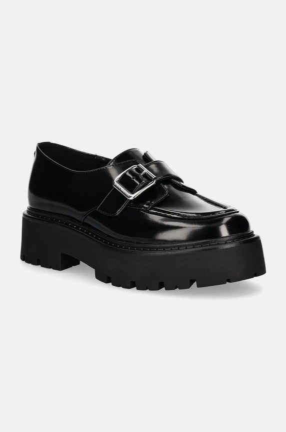 Steve Madden mocasini de piele Outlined piele patentata negru SM11003285.05O