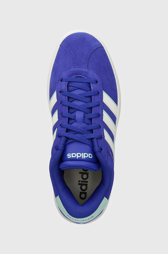 adidas sneakersy zamszowe Vl Court Bold niebieski IH8088