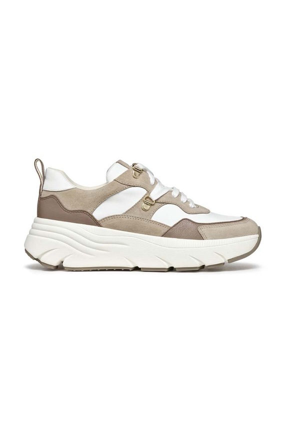 Geox sneakers in pelle D DIAMANTA flat beige D36UFE.08522.C0118