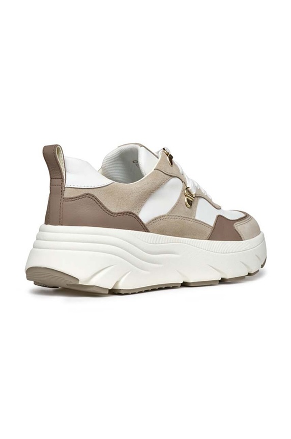 Scarpe Geox sneakers in pelle D DIAMANTA D36UFE.08522.C0118 beige