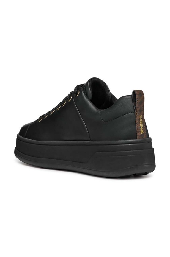 Kožené sneakers boty Geox D SPHERICA ECUB-2 černá D46WVA.00085.C9997