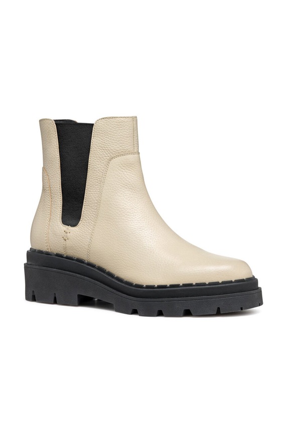 Kožne gležnjače Geox D FELLENY D46XEC.046NH.C6182 bež AW24