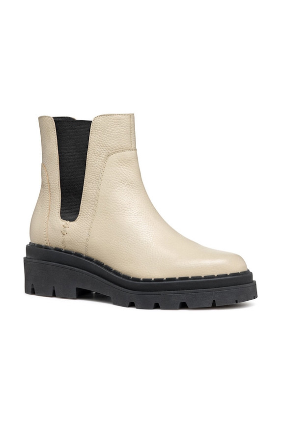 Kožne gležnjače Geox D FELLENY D46XEC.046NH.C6182 bež AW24