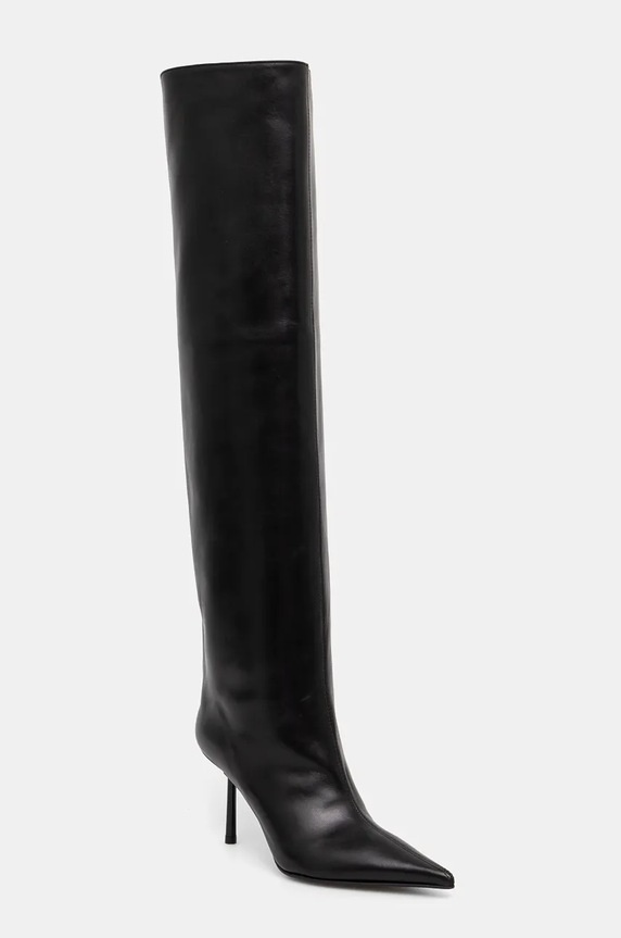 Kožené čižmy Le Silla Stivale Bella 4276C080BXPPGLO001 čierna AW24