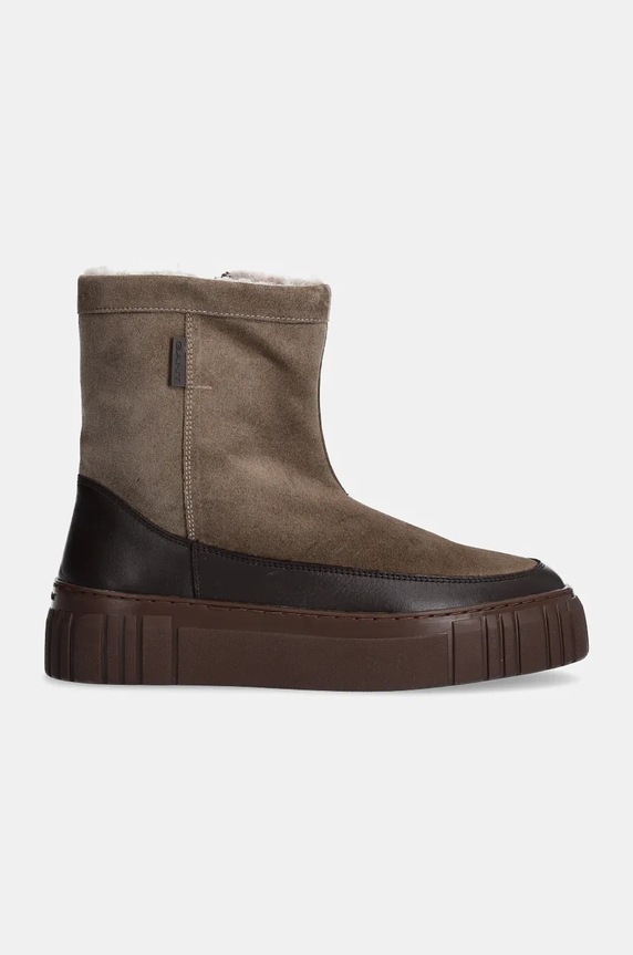 Gant cizme de zapada din piele intoarsa Snowmont 29543785.G135 maro AW24
