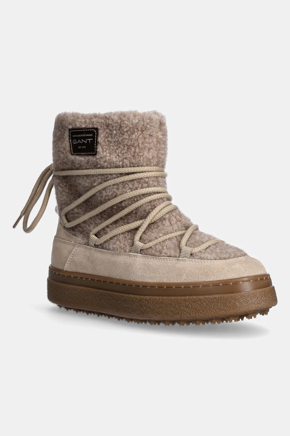 Gant velúr hócipő Snowhill textil bézs 29548782.G24