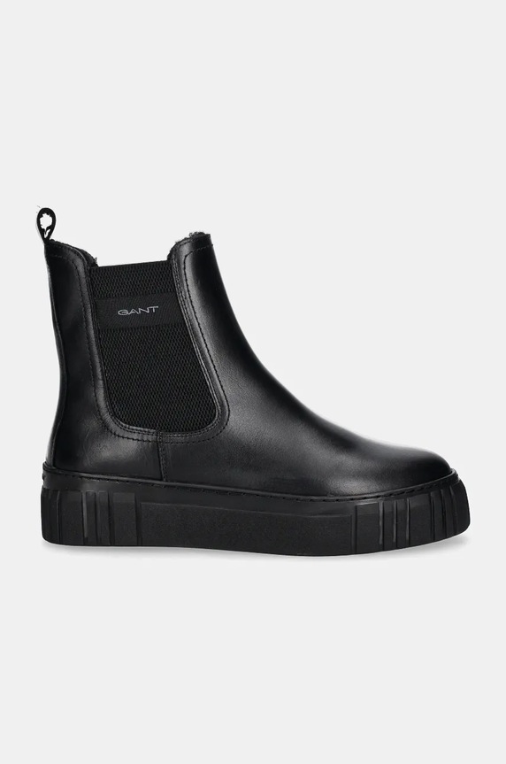 Gant bőr bokacsizma Snowmont 29551787.G00 fekete NC24