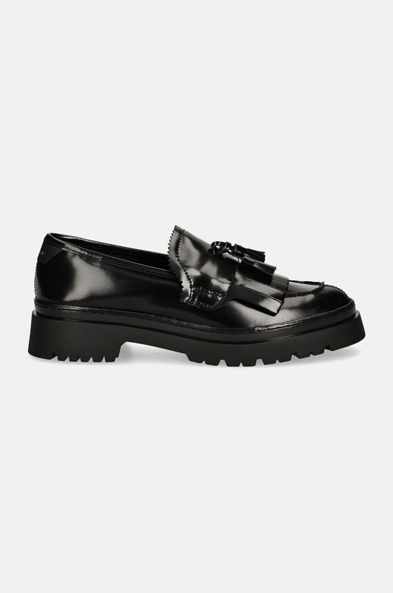 Δερμάτινα μοκασίνια Gant Aligrey 29571723.G00 μαύρο AW24