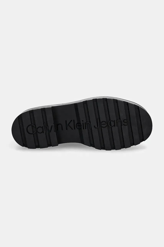 Workers σουέτ Calvin Klein Jeans FLATFORM ZIP LACEUP MG S YW0YW01554 μαύρο