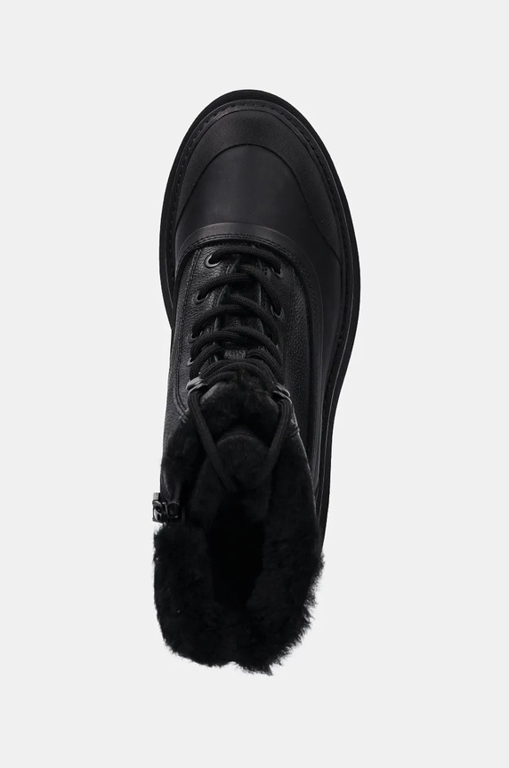 Členkové topánky Calvin Klein Jeans FLATFORM LACE UP BOOT PADDED čierna YW0YW01557