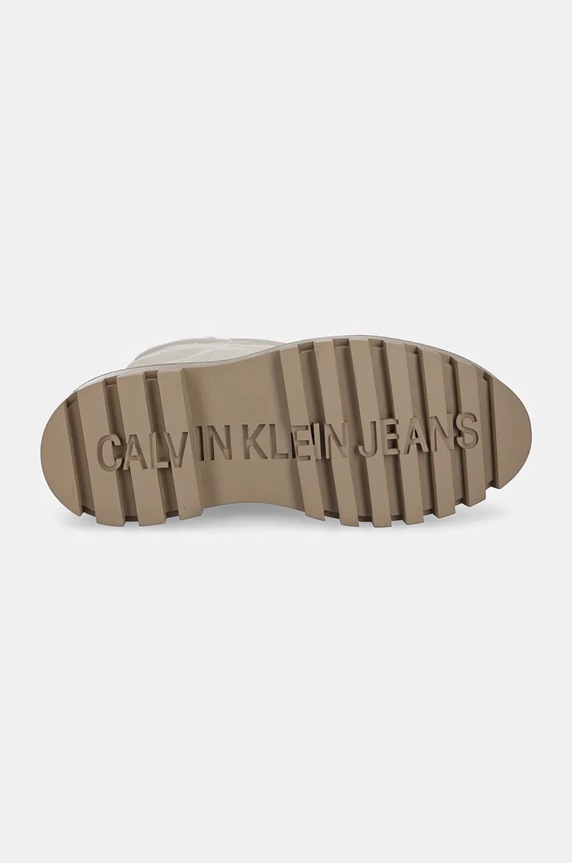 Боти Calvin Klein Jeans FLATFORM CHELSEA BOOT PADDED YW0YW01558 бежов