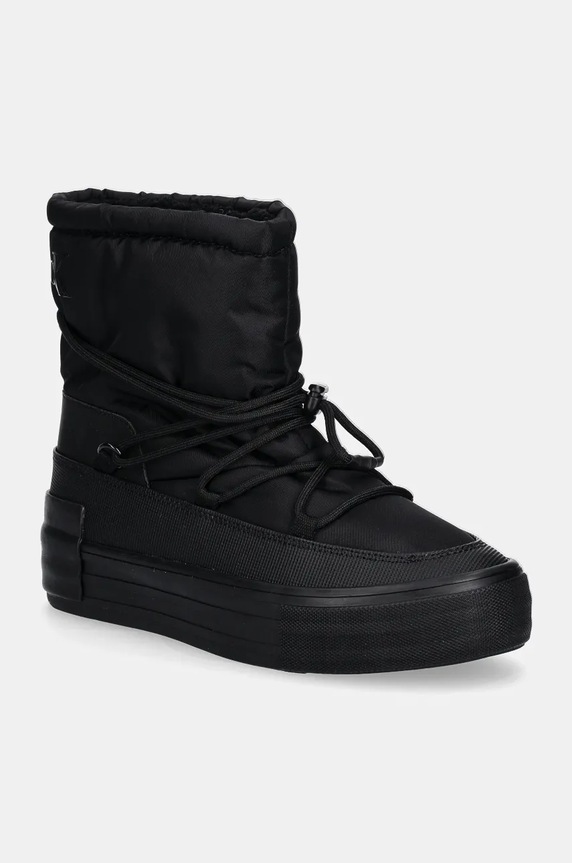 Апрески Calvin Klein Jeans VULC FLATFORM SNOW BOOT WN изкуствен черен YW0YW01591