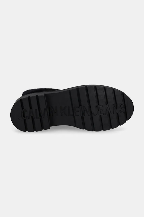 Gležnjače Calvin Klein Jeans COMBAT MID LACE UP BOOT WL YW0YW01599 crna