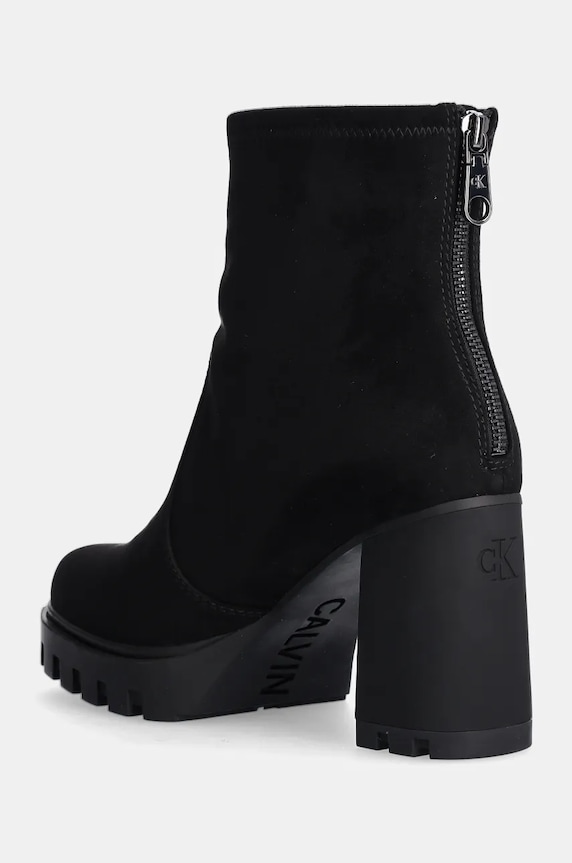 Obuv Členkové topánky Calvin Klein Jeans HEEL PLATFORM ZIP BOOT SS YW0YW01601 čierna