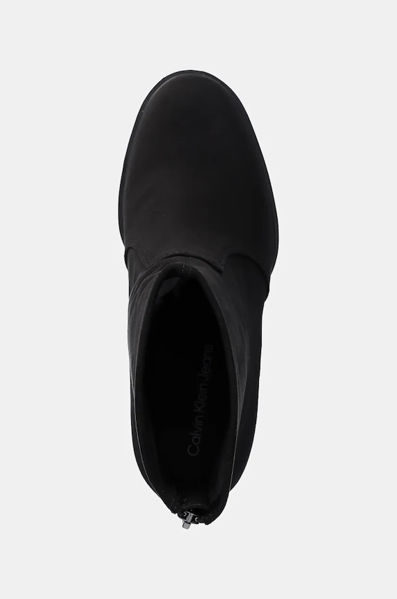 Členkové topánky Calvin Klein Jeans HEEL PLATFORM ZIP BOOT SS čierna YW0YW01601