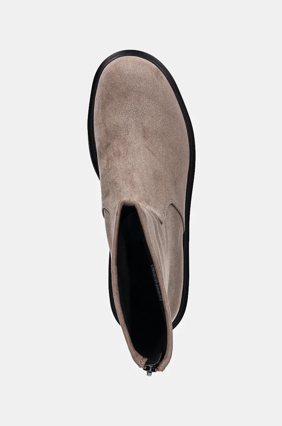 Calvin Klein Jeans botine FLATFORM ZIP MG SS bej YW0YW01602