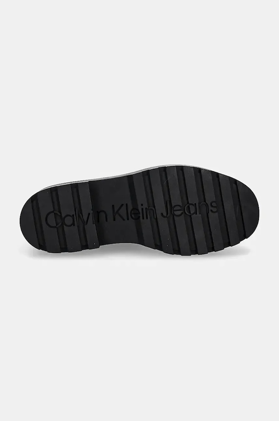 Боти Calvin Klein Jeans FLATFORM ZIP MG SS YW0YW01602 черен