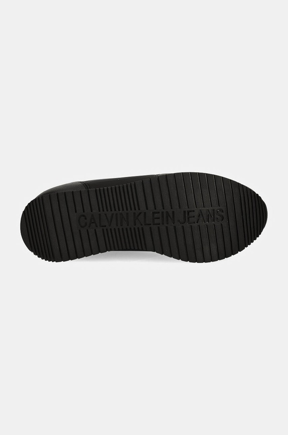 Tenisky Calvin Klein Jeans RUNNER SOCK LACEUP ML LTH YW0YW01616 čierna