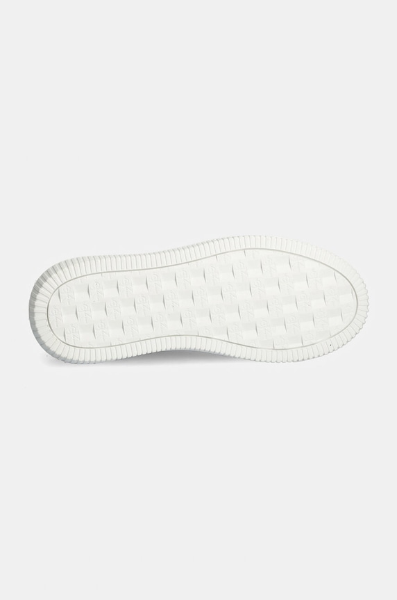 Kožené sneakers boty Calvin Klein Jeans CHUNKY CUPSOLE LACEUP LTH YW0YW01687 černá