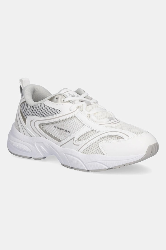 Calvin Klein Jeans sneakersy RETRO TENNIS MESH ML syntetyczny biały YW0YW01807