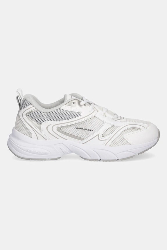 Calvin Klein Jeans sneakersy RETRO TENNIS MESH ML YW0YW01807 biały SS25