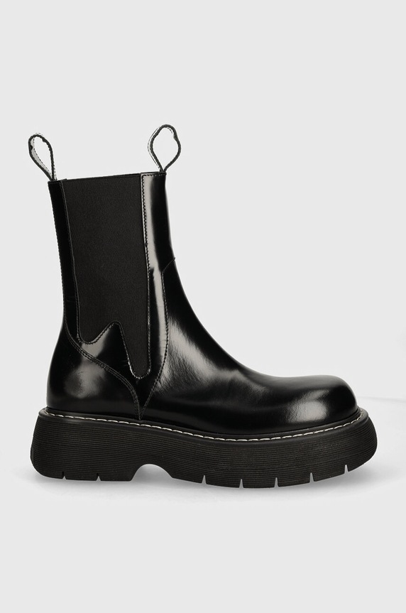 Kožne gležnjače MSGM 3741MDS804.629.99 crna AW24