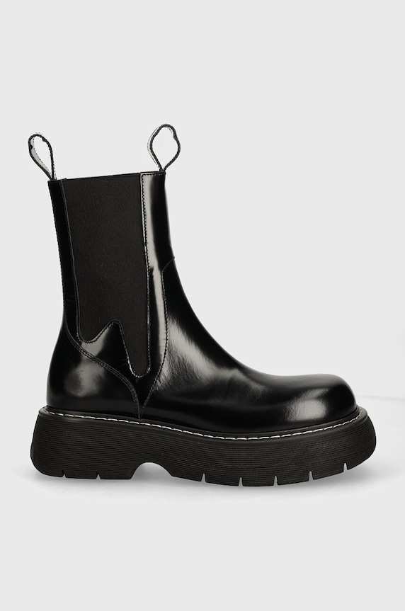 Kožne gležnjače MSGM 3741MDS804.629.99 crna AW24
