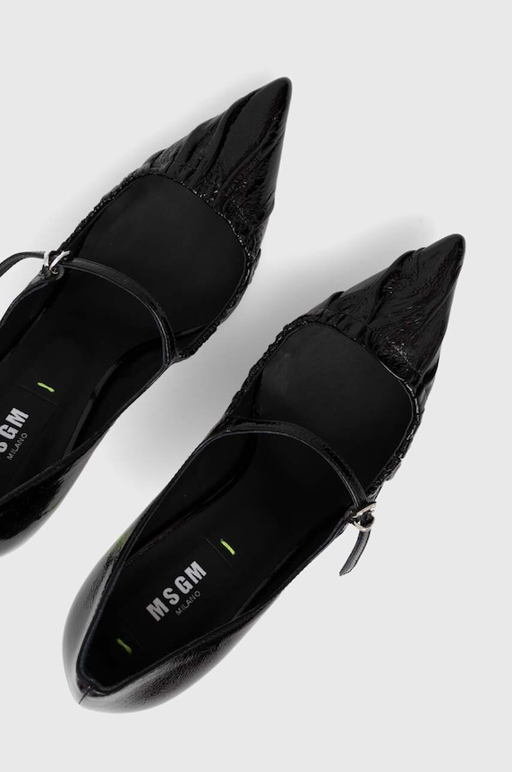 Кожаные туфли MSGM 3741MDS930.848.99 чёрный