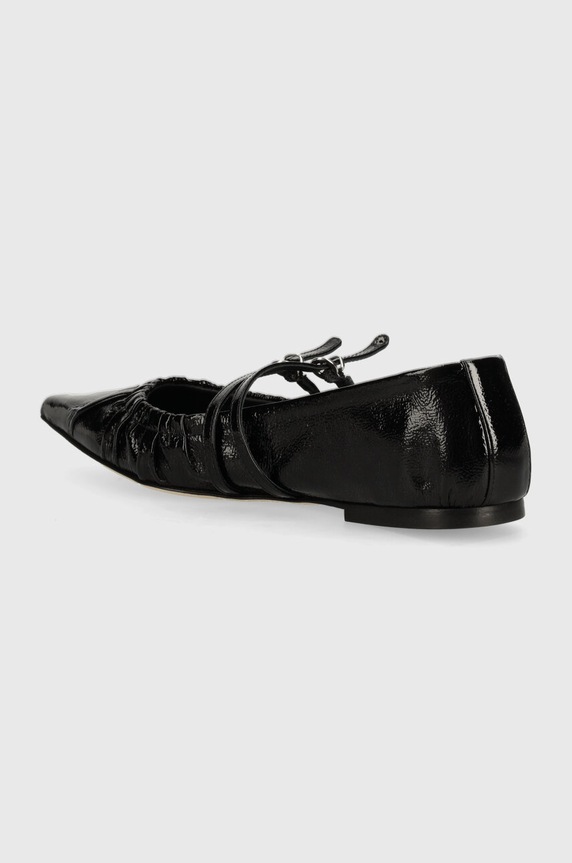 Obuwie MSGM baleriny skórzane 3741MDS420.848.99 czarny