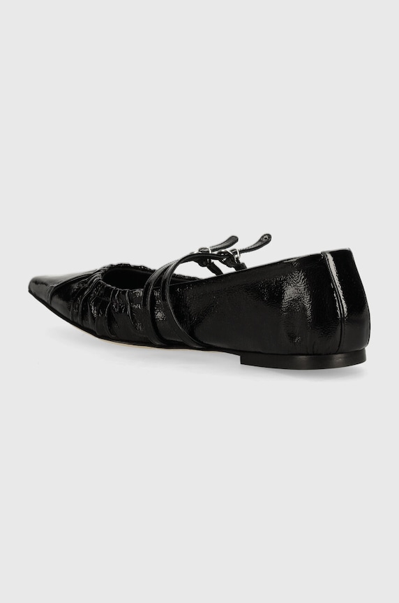 Obuwie MSGM baleriny skórzane 3741MDS420.848.99 czarny